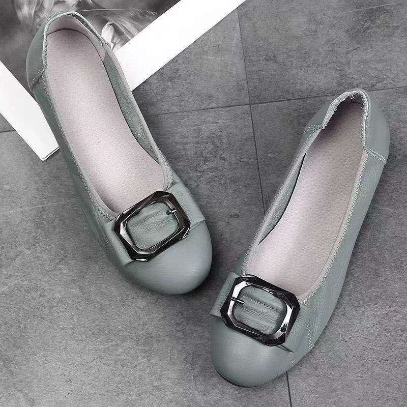 Туфли на плоской подошве женские туфли-лодочки женские туфли из натуральной кожи женские туфли мокасины балетки женские туфли большого размера 41 42