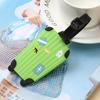 Cute Cartoon Silicone Luggage Tag with Strap Backpack Handbag Tag Label Name ID Tags Baggage Suitcase Identifiers Business Trip