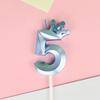 Розовая свеча на день рождения Топпер для свечи на торт на день рождения Цифровая свеча Номер 0-9 Свадебные торты Декор для десерта Аксессуары для торта для девочки мальчика