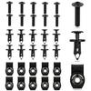 Xislet Set Of 30Pcs Body Panel Torx Screw 7519650, U-Type Flat Nut 7547674, Plastic Fastener Rivets 7661855 Compatible With UTV ATV Polaris Ranger