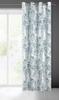 Ready-Made Curtain Hariet Leaves Blue 140X250 1 Pc