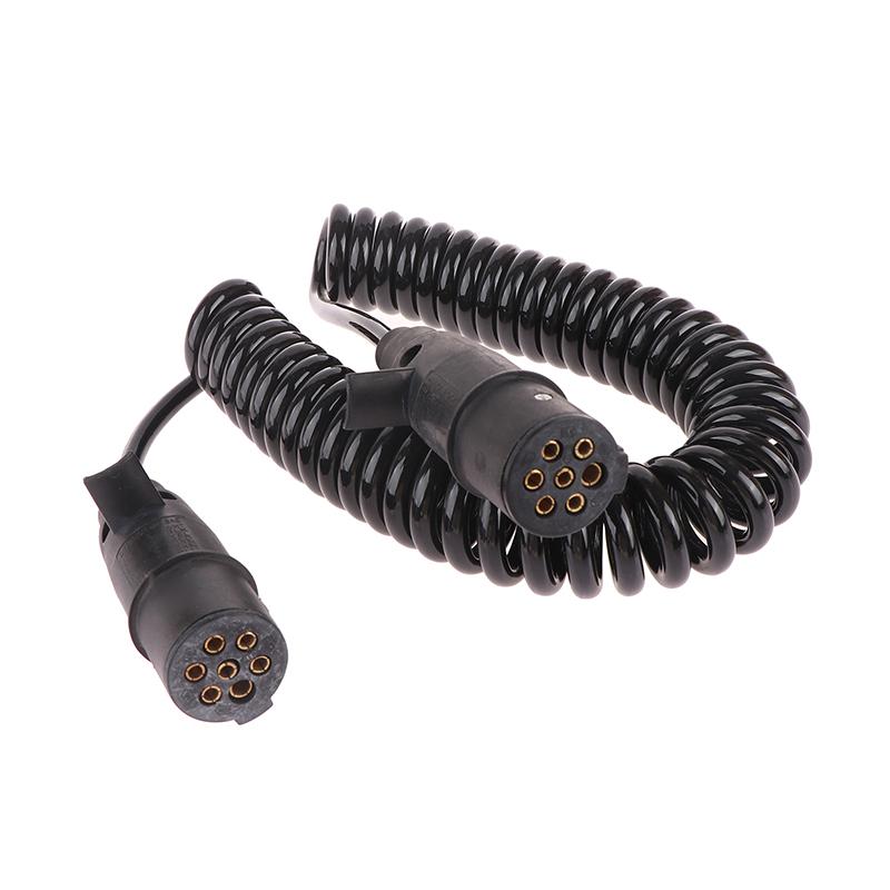 7-канальный провод для прицепа, электрический спиральный шнур, кабель для прицепа, отрывной кабель для полуприцепов, тягачей
