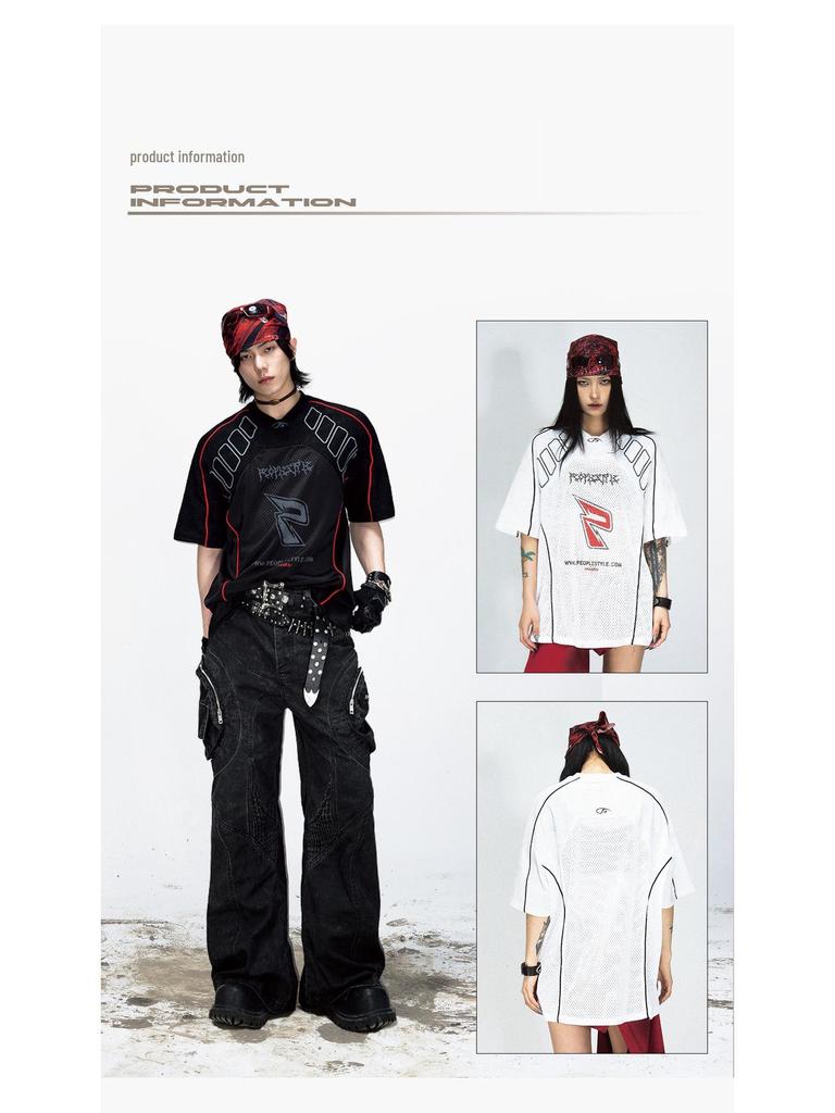 Мужская ретро дышащая быстросохнущая футболка Ice Degree для бейсбола, мотоспорта и велоспорта