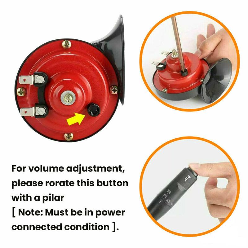 2 шт., 300 дБ, громкий электрический звуковой сигнал в форме улитки, автомобильный воздушный звуковой сигнал, 12 В, труба, звуковой сигнал для суперпоезда для грузовика, автомобиля, лодки, мотоцикла, автомобиля, звуковой сигнал