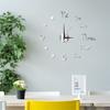 Frameless 3D Wall Clock Modern Non Ticking Silent Living Room Bedroom Indoor Acrylic Digital Analog