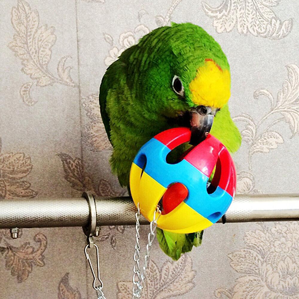 Parrot Toy Parakeet Hanging Swing Bite Toy Chew Toys Budgie Cockatiel Cage Bird Parrot Chew Ball