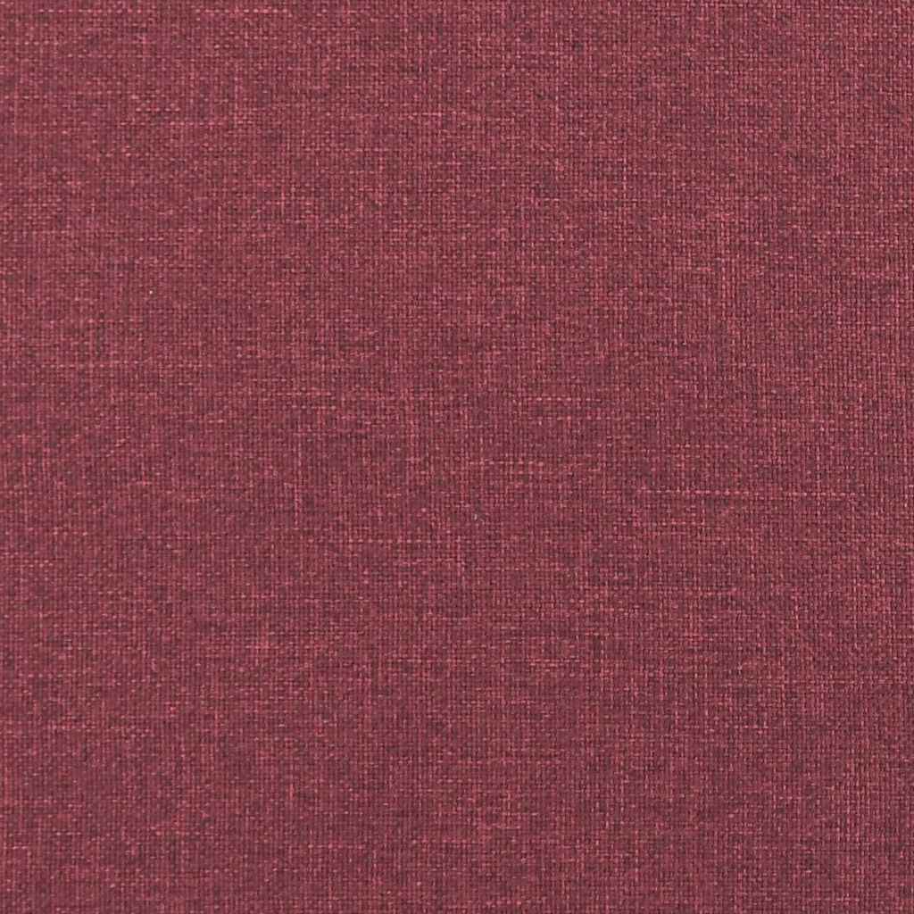 Corner Bed Frame Burgundy 90 x 190 cm Fabric