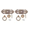 2pcs Durable Cabinet Door Handle With Screws Antique Pull Handle Drawer Pull Handle  Wardrobes
