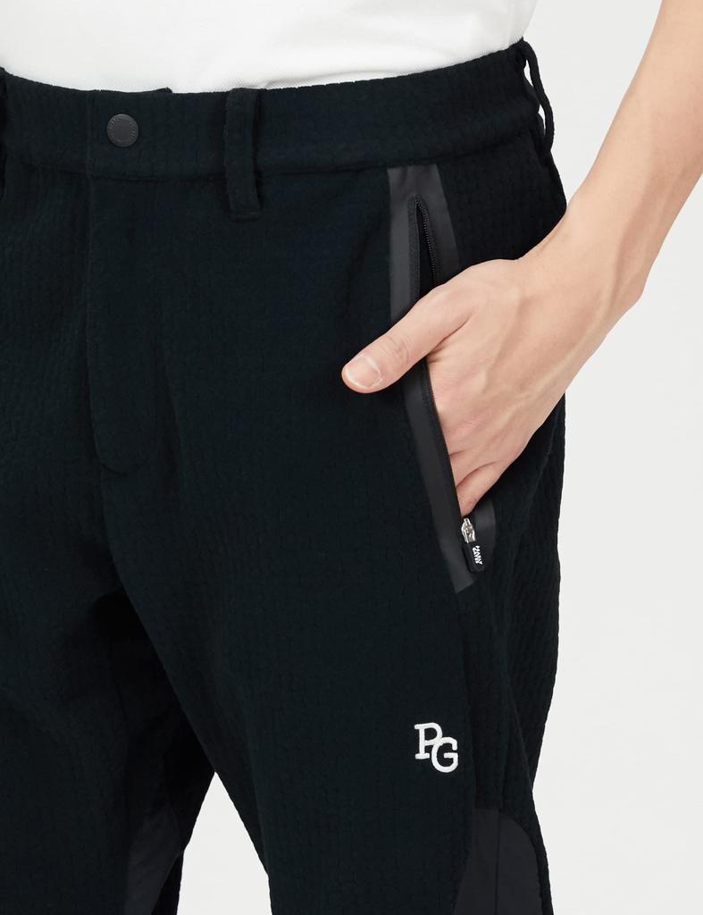 Длинные брюки Трикотажный флис x Нейлон тафта Водоотталкивающие x Черный 5 [Pearly Gates] Мужские ПЭ/ПУ Водоотталкивающие/Ветрозащитные / 053-2231005 010_Черный [L]