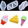 Silicone Cheese Cone Ice Cream Fondant Gum Mold Aroma Gypsum Ultra Light Clay Cake Decoration Chocolate Mold