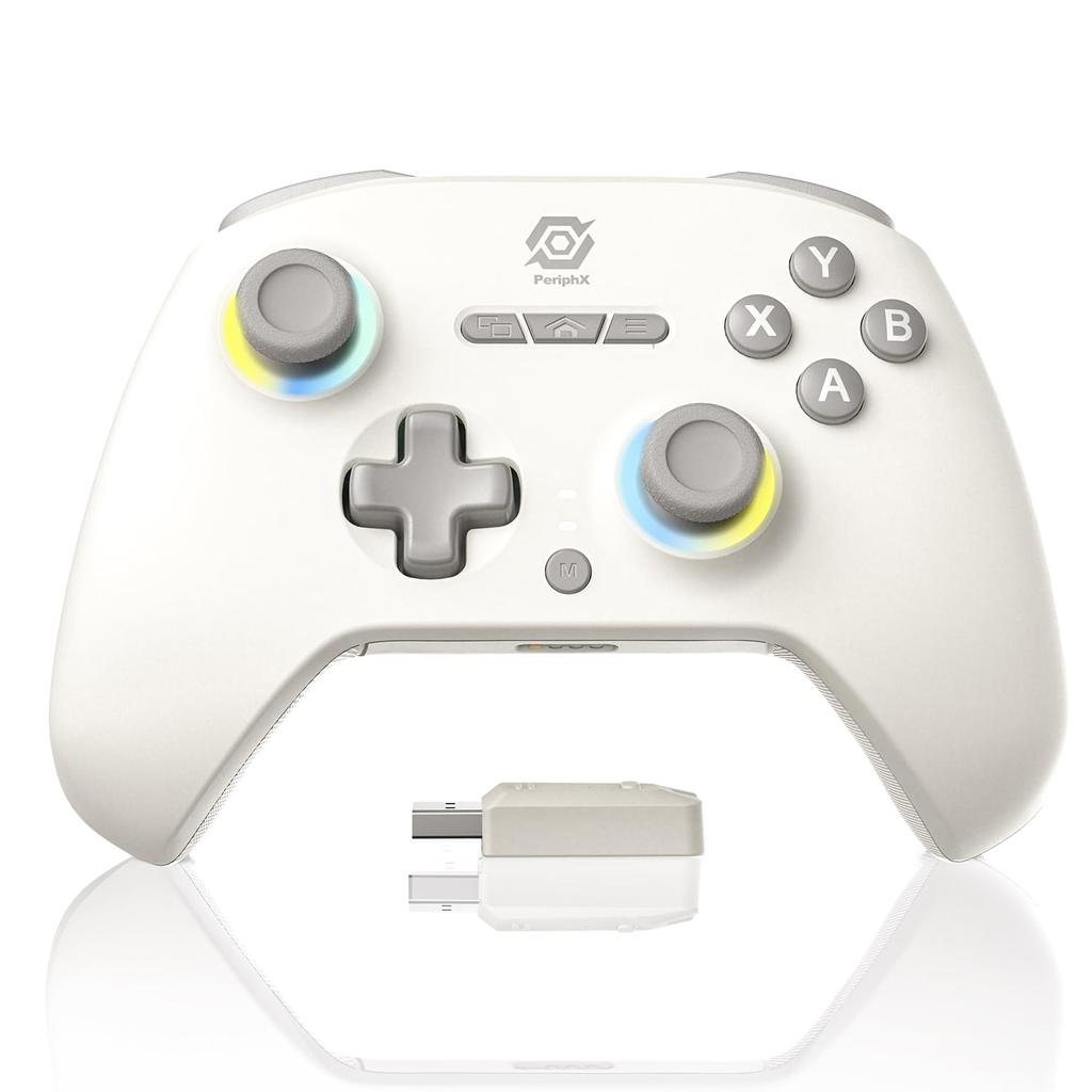 PC Controller, WiredBluetooth2.4G Wireless Connection Compatible, Includes 2.4G Receiver, Switchable Hall Effect & Haptic Triggers, 1000Hz Ultra-Fast