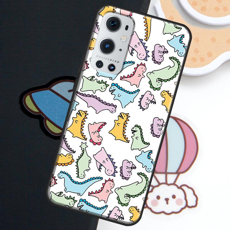 Fun Dinosaur Pattern Dino For Realme GT6 GT7 Pro 14 10 11 12 13 15 Pro Plus C55 C71 C75 C65 C63 C61 C53 C67 C35 Case