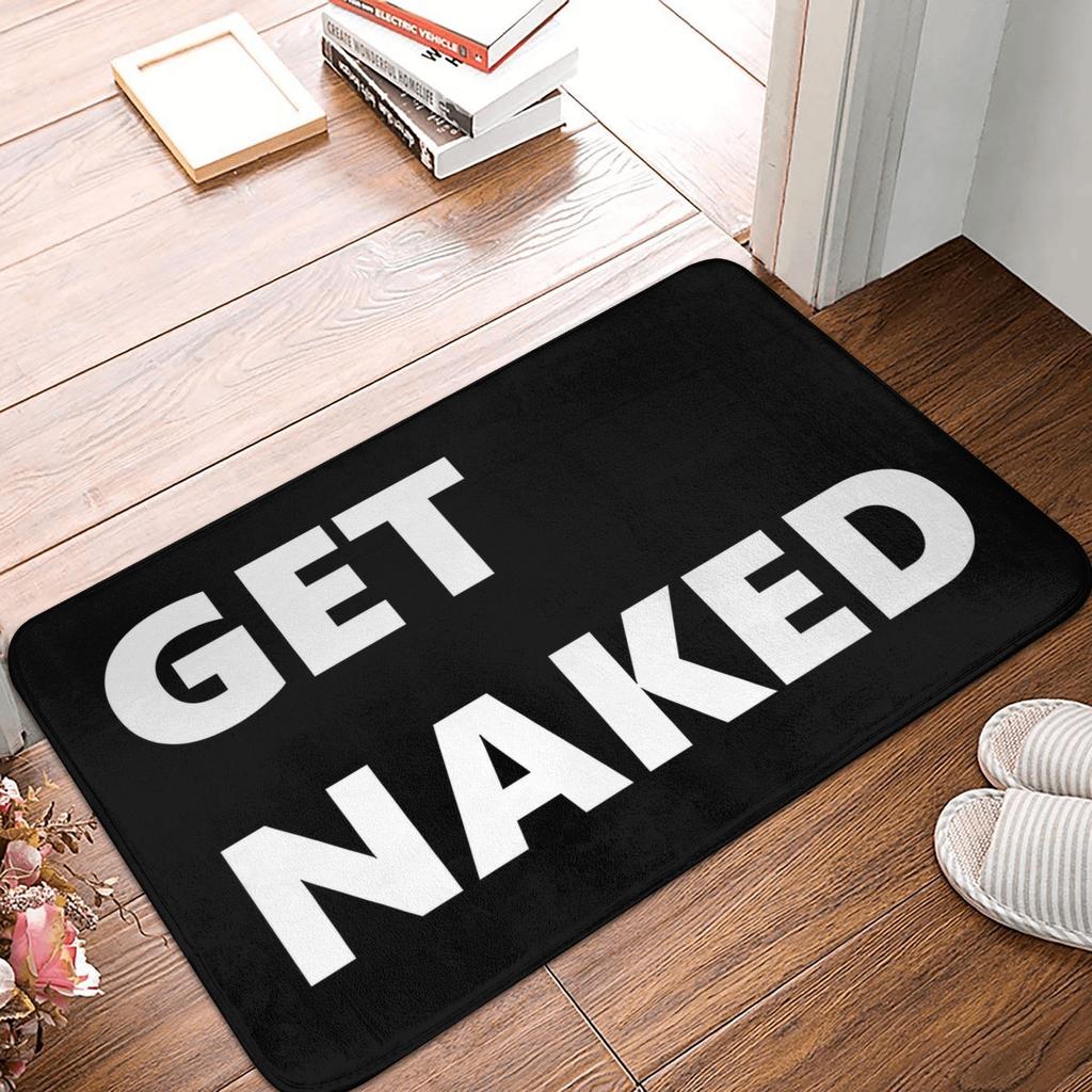 Get Naked Doormat Non-Slip Kitchen Bath Mat Bedroom Balcony Floor Door Entrance Carpet Rug