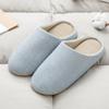 Осень и зима Японский стиль домашние комнатные мягкая подошва нескользящие бесшумные мужские и женские хлопковые тапочки бесшумные для послеродового периода напольные домашние тапочки