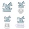 Hearts Horse Candlesticks Resins Moulds DIY Castings Moulds Candle Holder Silicone Molds for Table Home Decorations