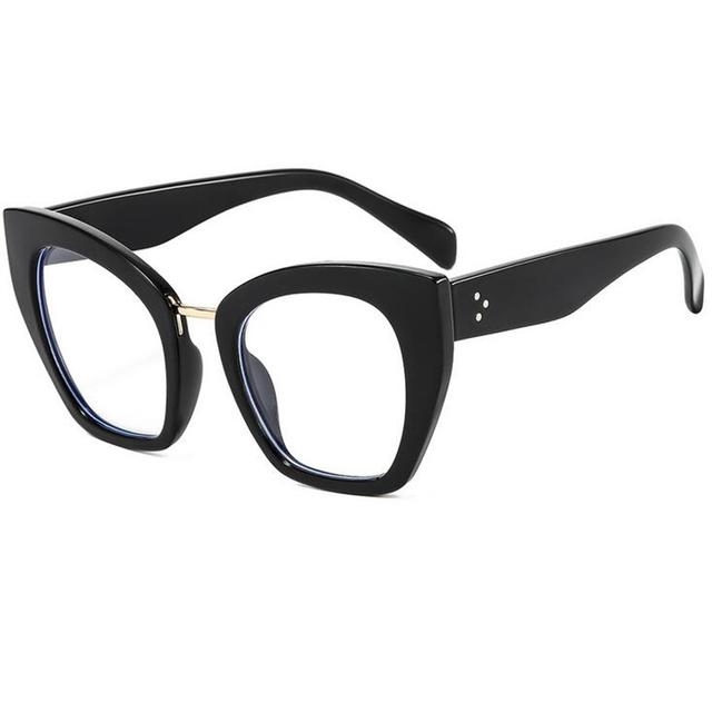 Big Frame Women Anti Blue Rays Prescription Glasses For The Nearsighted Cat Eye Short -Sight Eyewear Diopter 0 -0 .5 -0 .75 To -6 .0