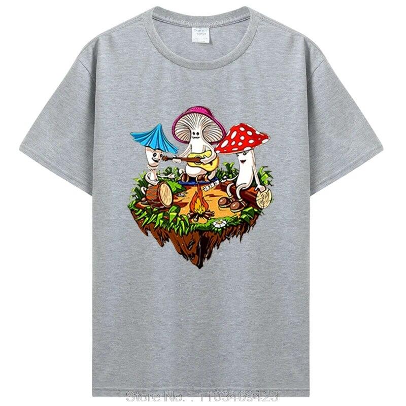 Хиппи Футболка с волшебным грибом, забавные футболки с рисунком, уличная одежда, футболки унисекс 90-х годов, хлопковая футболка унисекс в стиле хиппи, одежда