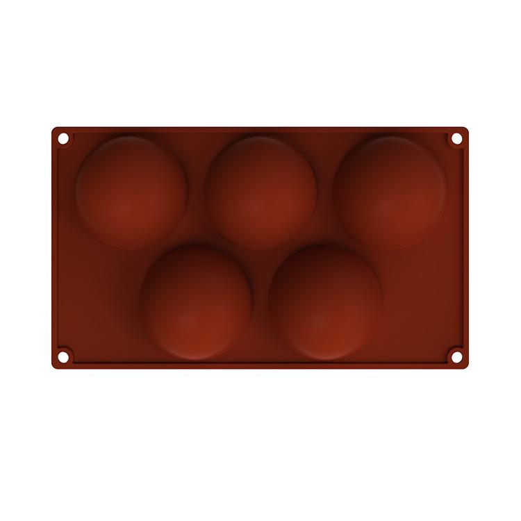 Силиконовая форма для мусса и шоколада с несколькими отверстиями - полукруглые и полусферические формы для тортов с 6, 15, 24, 5 отверстиями