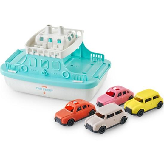 My Little Tiger Car Ferry + Mini Car 4P Bath Toy Set, Korean Bath Toys