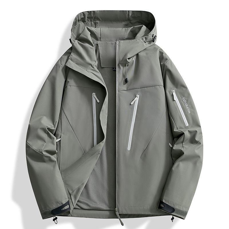 Bird's same outdoor single-layer jacket for women's spring and autumn windproof waterproof long-sleeved hooded high-end jacket for men