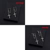 Female Personality Super Cool No Pierced Cross Chain Earrings Ear Clip Bungee
