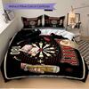 3Pcs Dart Night Fun Bedding Set Quilt Cover Pillowcase Home Christmas Xmas Halloween Gift 1 Duvet Cover 2 Pillowcase M928634