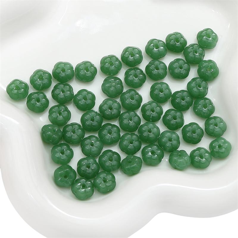 10 шт. хрустальные бусины в виде тыквы и сливы, свободные бусины-разделители для DIY браслета, ожерелья, изготовления ювелирных изделий