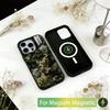 Camouflage Camo Military Army Phone Case For iPhone17,16,15,14,13,12,11 Plus,Pro Magnetic For Magsafe Wireless Charging
