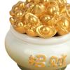 Chinese Cornucopia Bowl Car Dashboard Decoration 2.4x2.5inch Decorative Prosperity for Desktop
