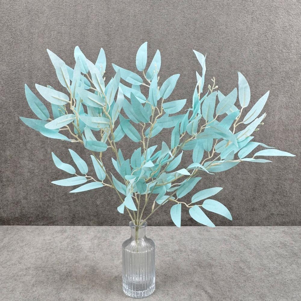 Silk Willow Leaf Fake Green Grass New Artificial Leaf Vase