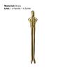 Door Handle Thinker-shaped High Hardness Fine Polishing Brass Drawer Cupboard Door Pull Handle for Home