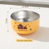 316 Stainless Steel Anti-fall Double-layer Baby Bowl with Cartoon Design
