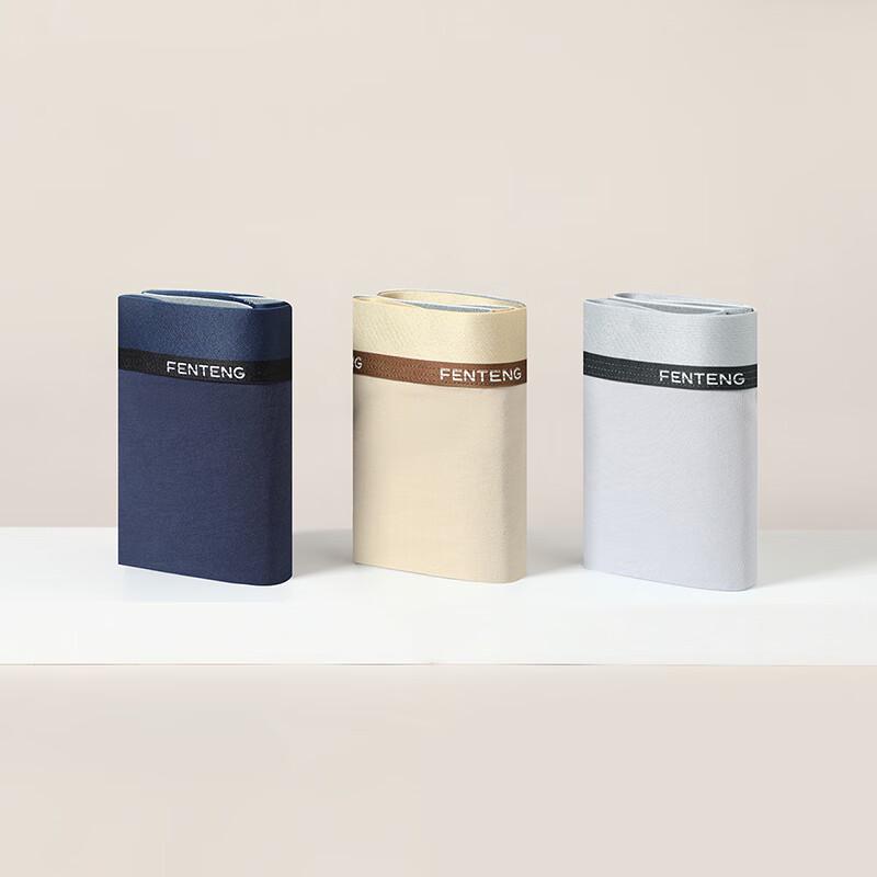 Fenteng Мужские боксеры-слипы из мягкого хлопка 60-х годов, 3 штуки