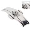 Watch Band Deployment Clasp Double Push Button 304 Stainless Steel Wristwatch Straps Buckle
