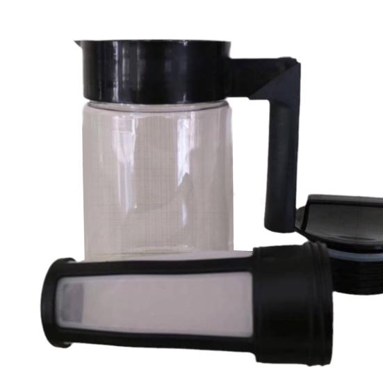 Cold Brew Coffee Maker Kettle with Filter Handle Design Airtight Seal Leak-Resistant Iced Coffee Tea Maker Kettle