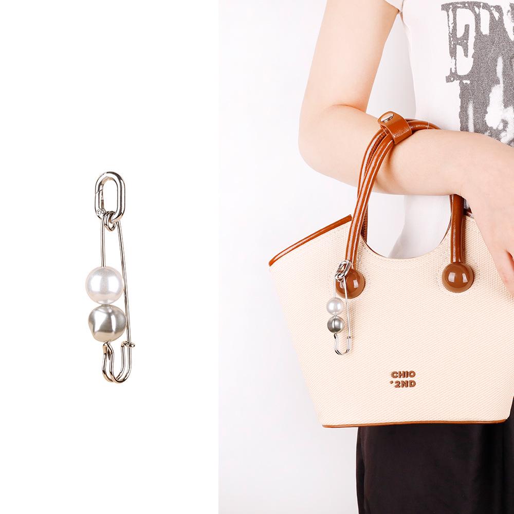 Natural Wood Bead Charm Anklet & Handmade Keychain Pendant