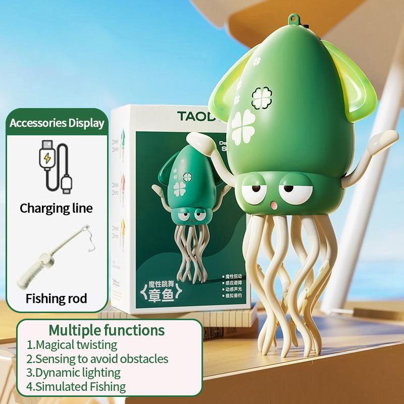 Electronic Dancing Squid Toys Magical Dancing Jellyfish Led Glowing Light Music Funny Dancing Octopu Best Children Festival Gift