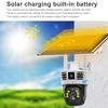 Triple-Screen Solar-Powered Surveillance Camera: 360° Outdoor Day-Night Full-Color Remote Wireless 4G/Wifi Camera Three-screen Surveillance