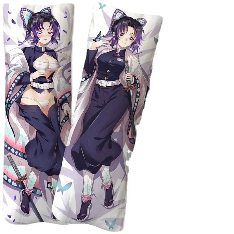 Anime Demon Slayer Kochou Shinobu Figure Equal Body Hug Body Pillow Pillowcase 2-sided 3D Printing DIY Two-dimensional Sexy Gift