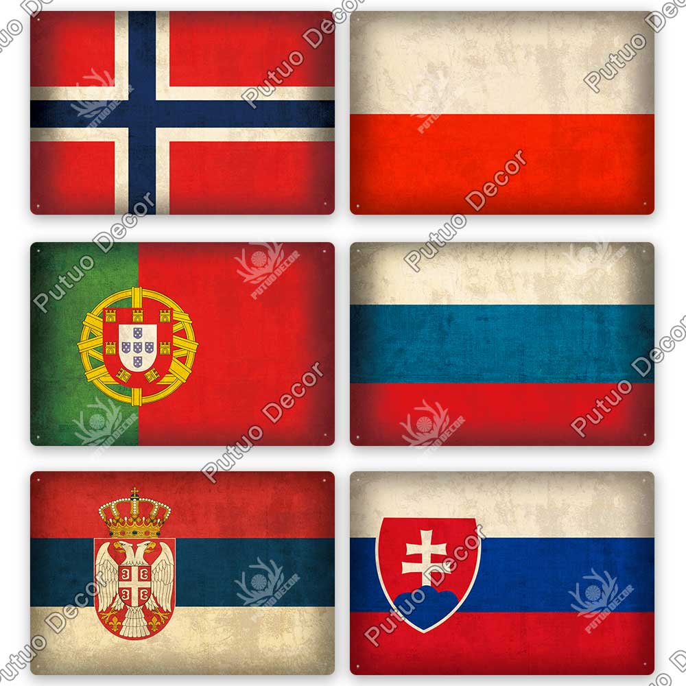 Decor Flag Vintage Metal Sign Tin Sign Decorative Plaque Wall Decor Bar Pub Man Cave Living Room Home Door Decoration