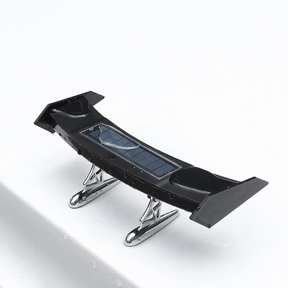 Универсальный мини светодиодный задний фонарь на солнечной энергии Декор заднего багажника автомобиля Спойлер Крыло АБС