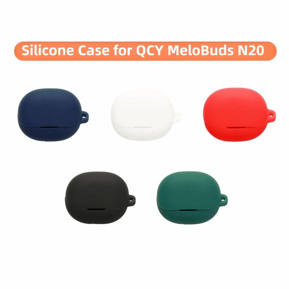 Silicone Earphone Case with Keyring Charging Box Shell for QCY MeloBuds N20