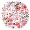 Holographic Love Stickers Self Adhesive Waterproof for Laptop Phone Case Journaling Valentine Gift Wedding Favor Wholesale