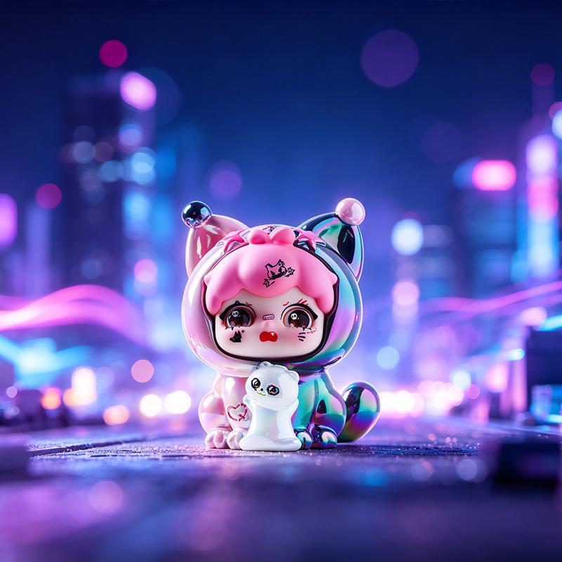Trendy Dark Night Resin Figure Collection: Stylish Blind Box Desktop Ornament