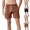 Men's Solid Color Loose Drawstring Shorts Men's Drawstring Casual Shorts
