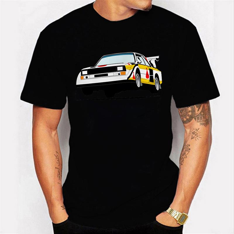 Забавная футболка с принтом раллийного автомобиля для мужчин, одежда, повседневный топ с круглым вырезом и короткими рукавами, модная футболка группы B, летняя футболка оверсайз