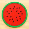 Jelly Color Fruit Shape Coasters Creative Skid Insulation Silica Gel Cup Mat