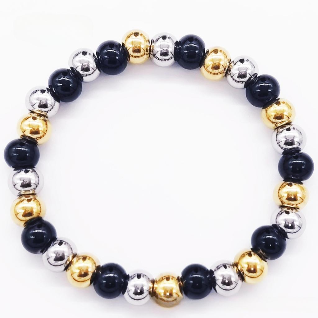 8MM Stainless Steel Bracelet Women Bead Bracelet for Women Men Jewelry Couple Bracelet Charm Bracelet Jewelry Accessory Gift