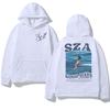 Осенние женские толстовки унисекс с капюшоном SZA Music Album SOS Graphic Hoodie