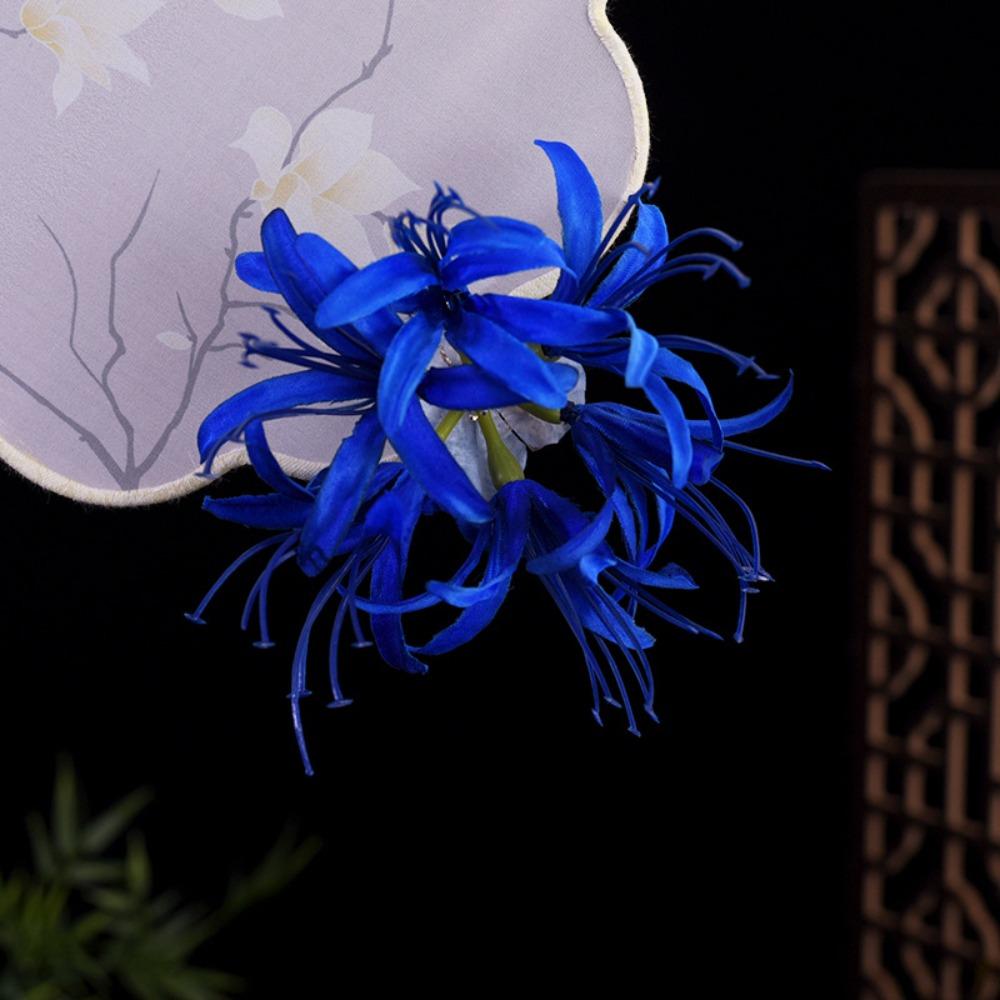 Lycorisradiata Simulation Flower Hairpins Cloth Hanfu Hair Stick Sweet Flower Hair Clip Hanfu